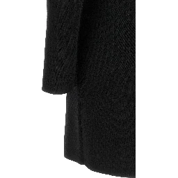 Black Viscose Short Dress