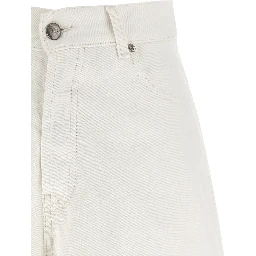White Cotton Bermuda Shorts