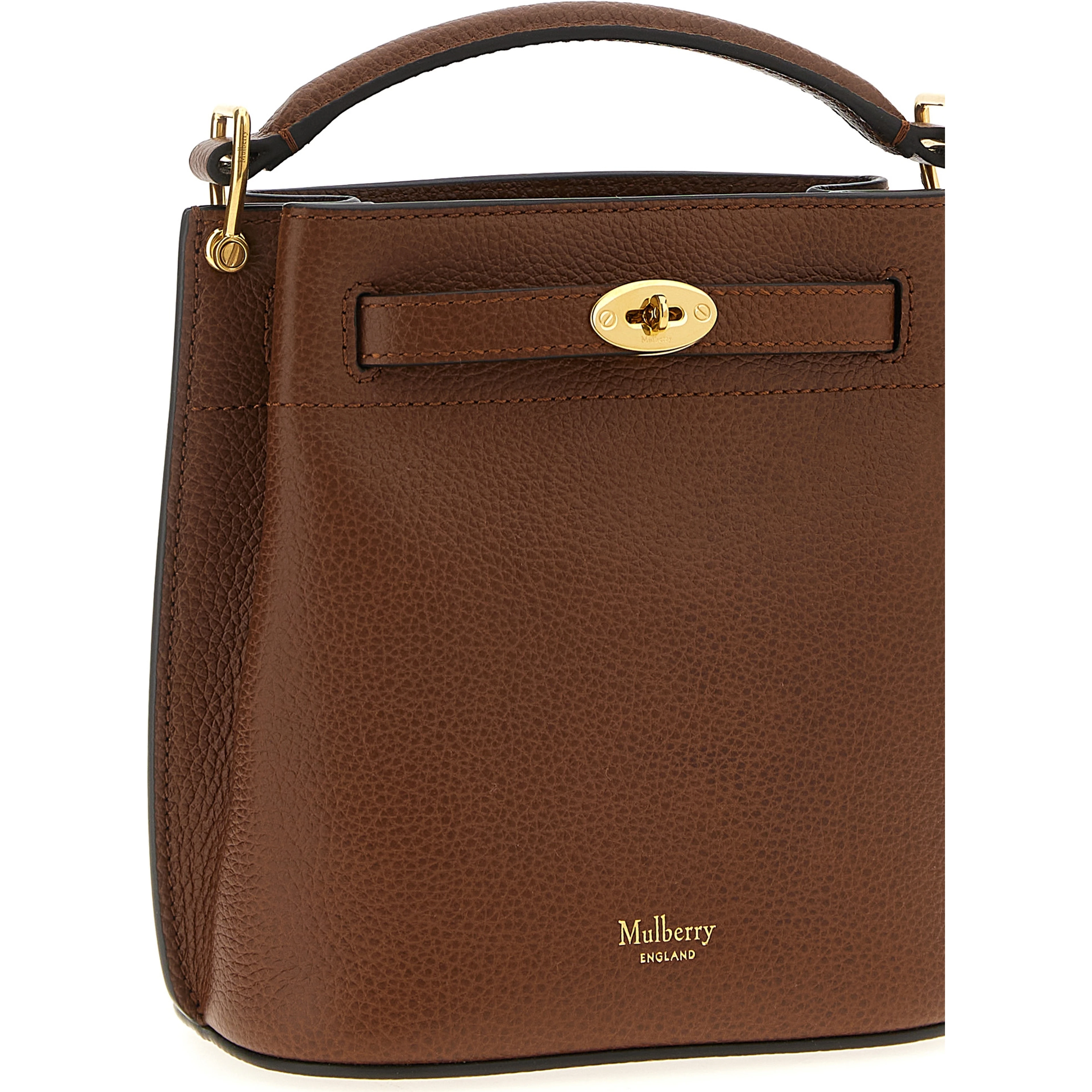 Brown Calfskin Crossbody Bag