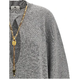 Gray Wool Short Dress