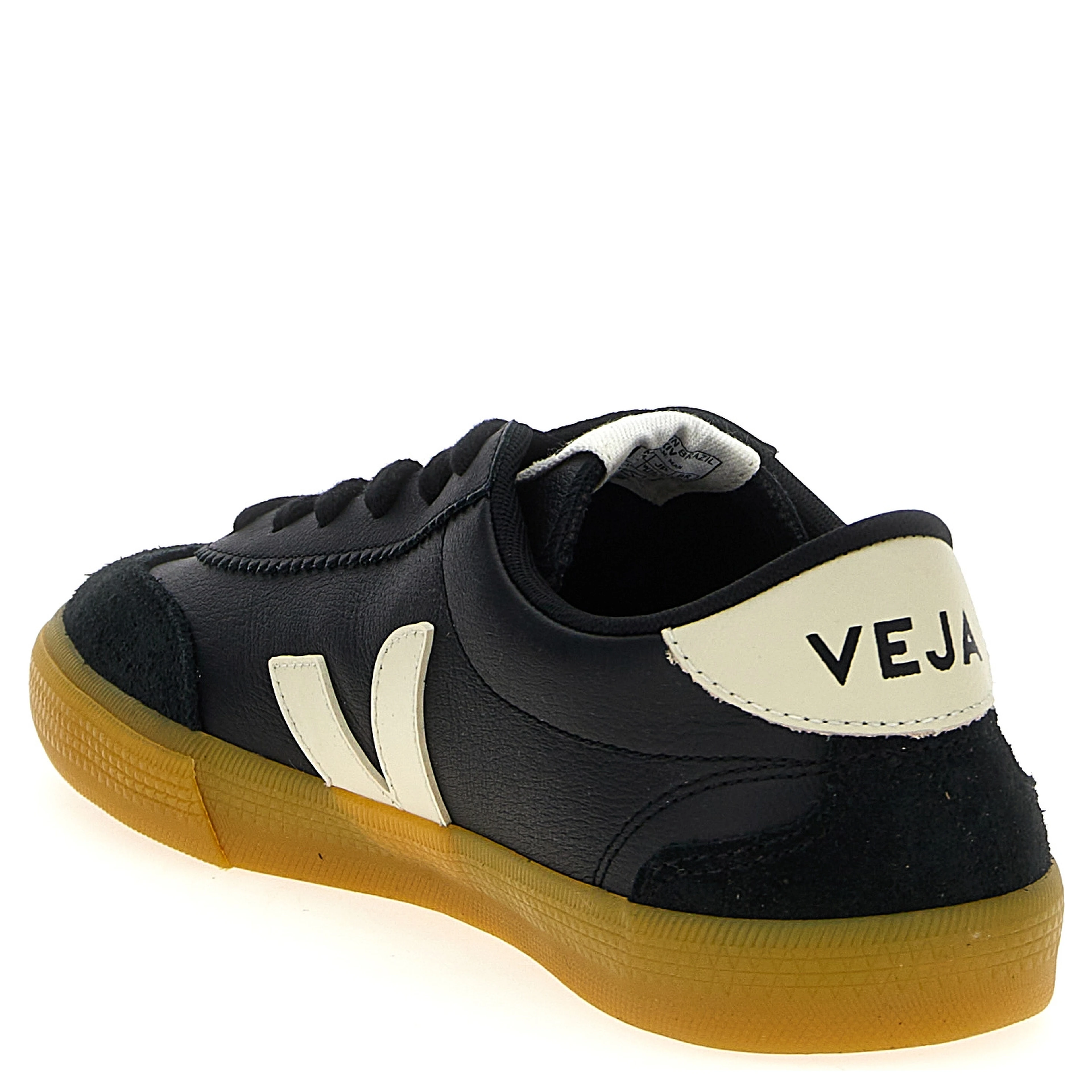 Black Calfskin Low Top Sneakers