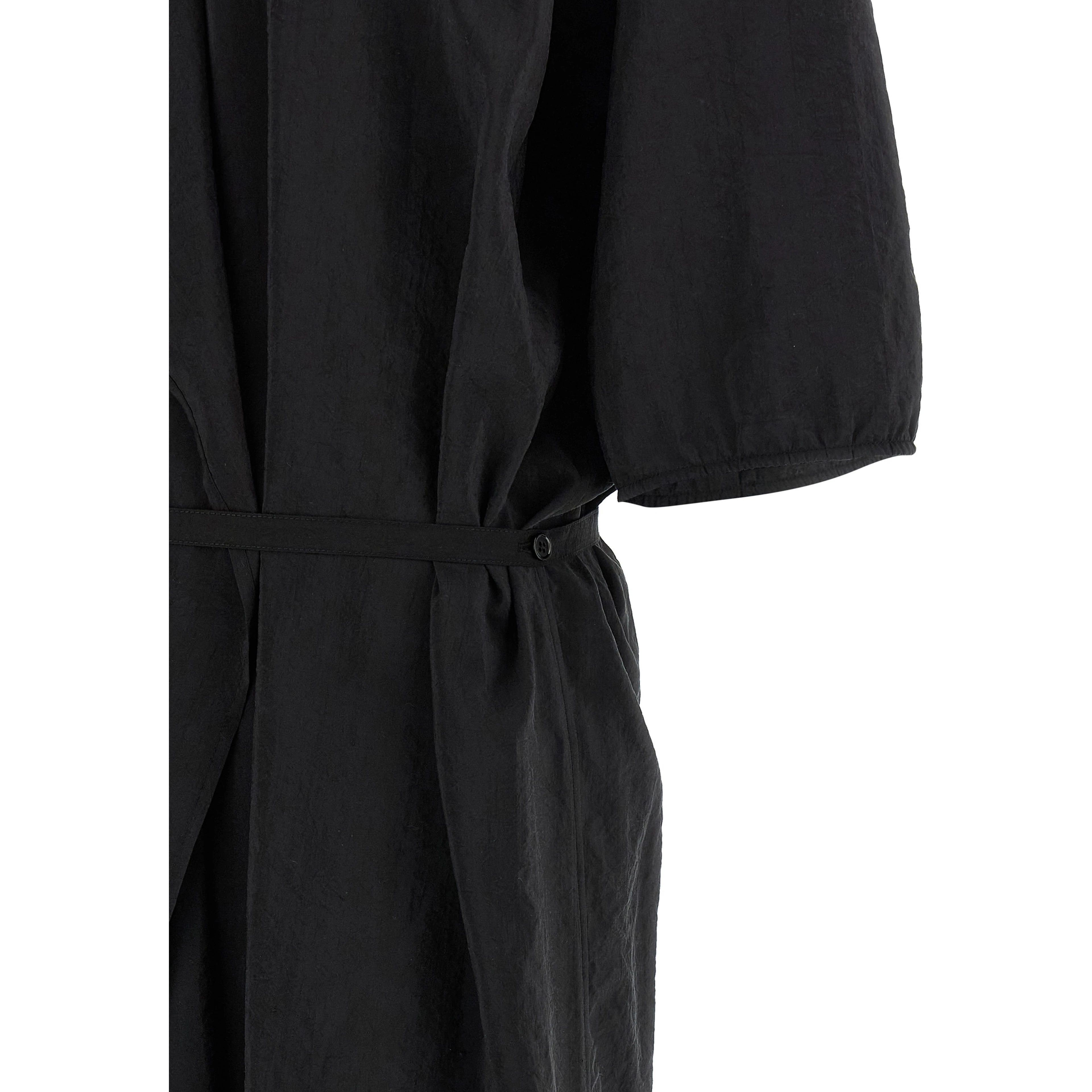 Black Silk Midi Dress