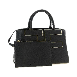 Black Polyester Tote Bag