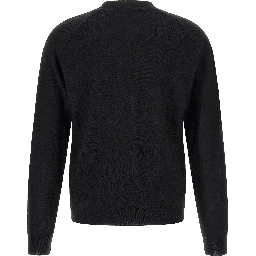Black Wool Cardigan