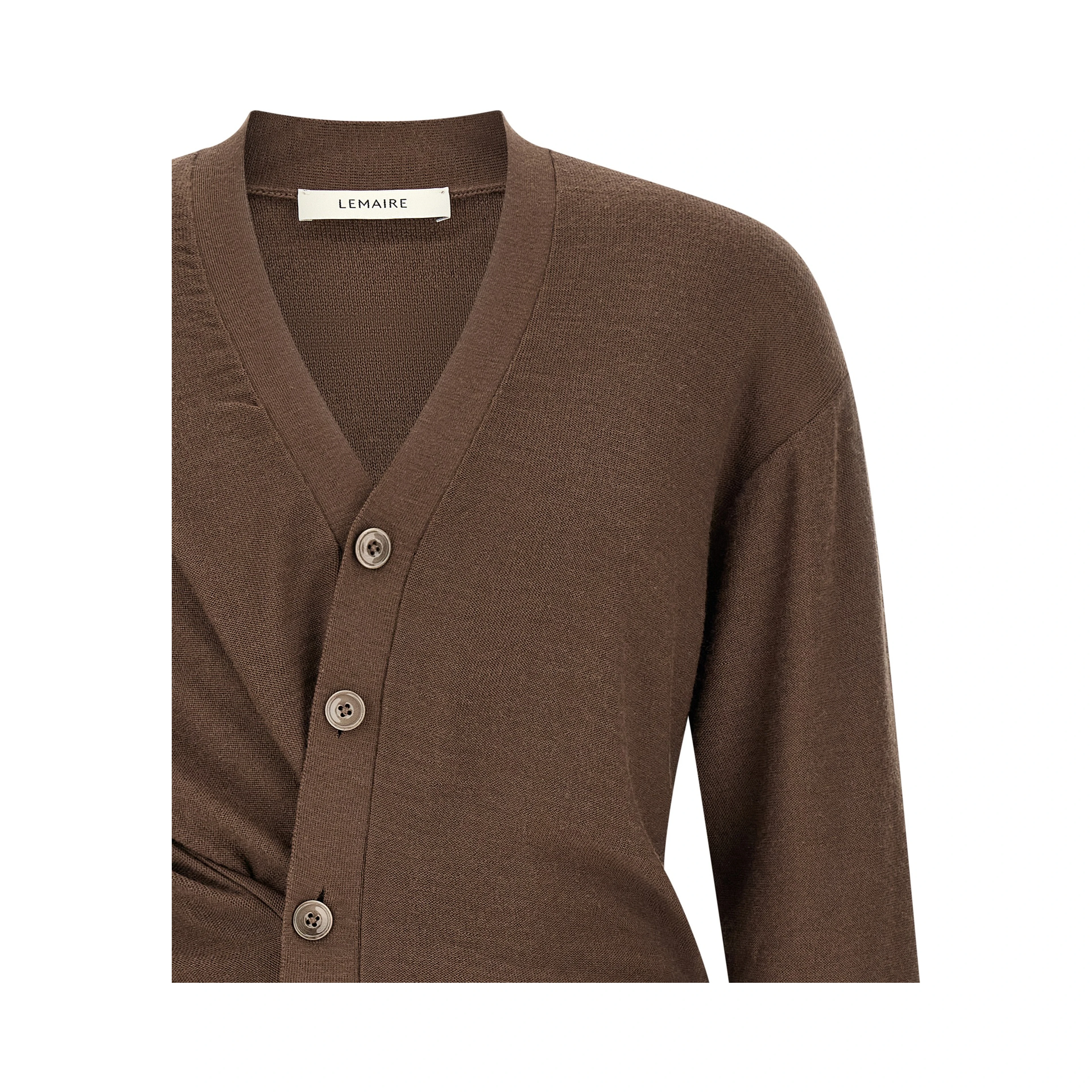 Brown Wool Cardigan