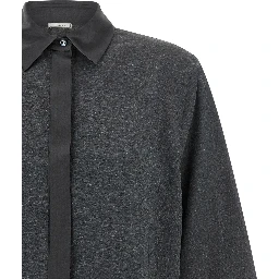 Gray Lyocell Blouse