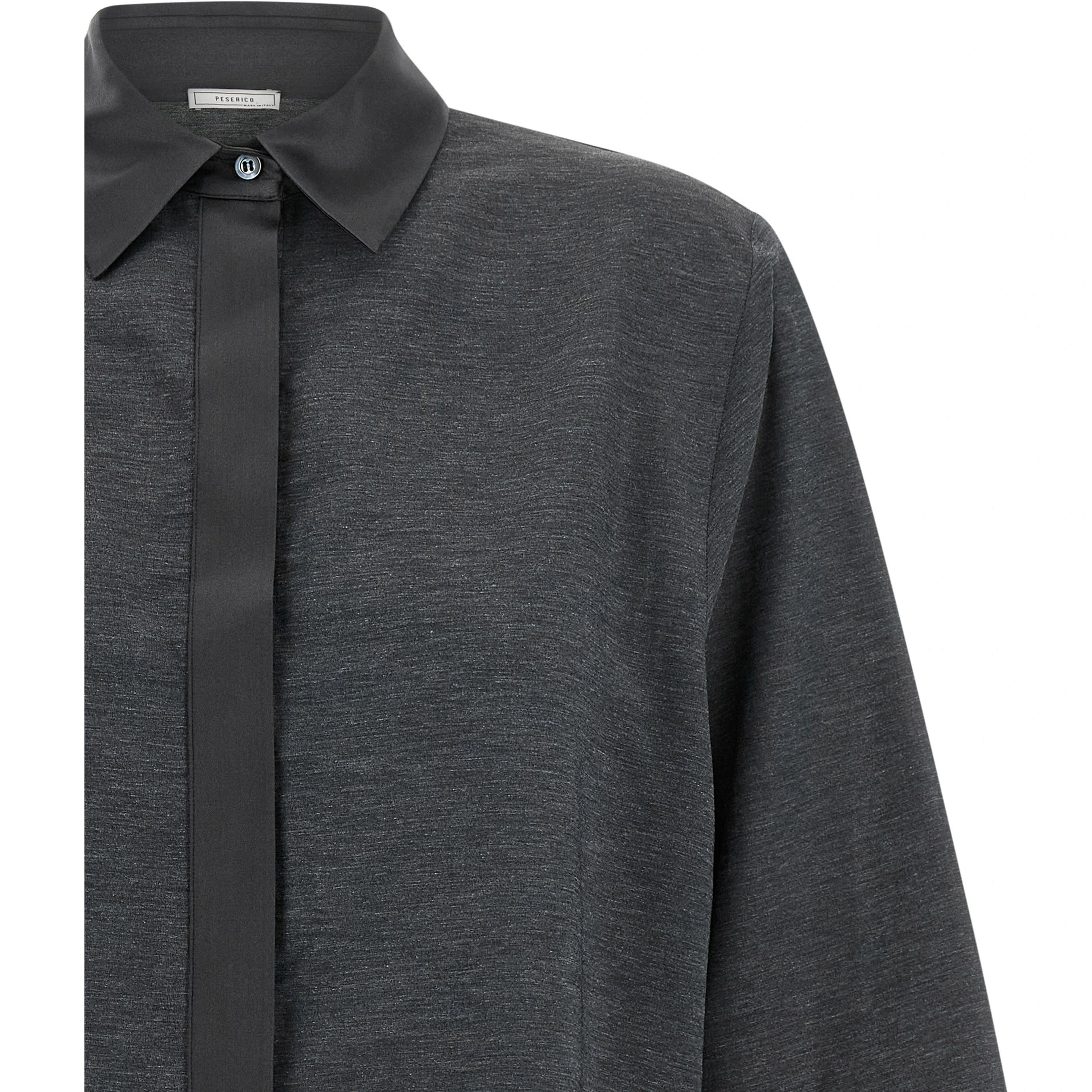 Gray Lyocell Blouse