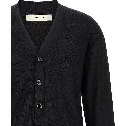 Black Wool Cardigan