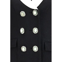 Black Wool Oves Aries Blazer