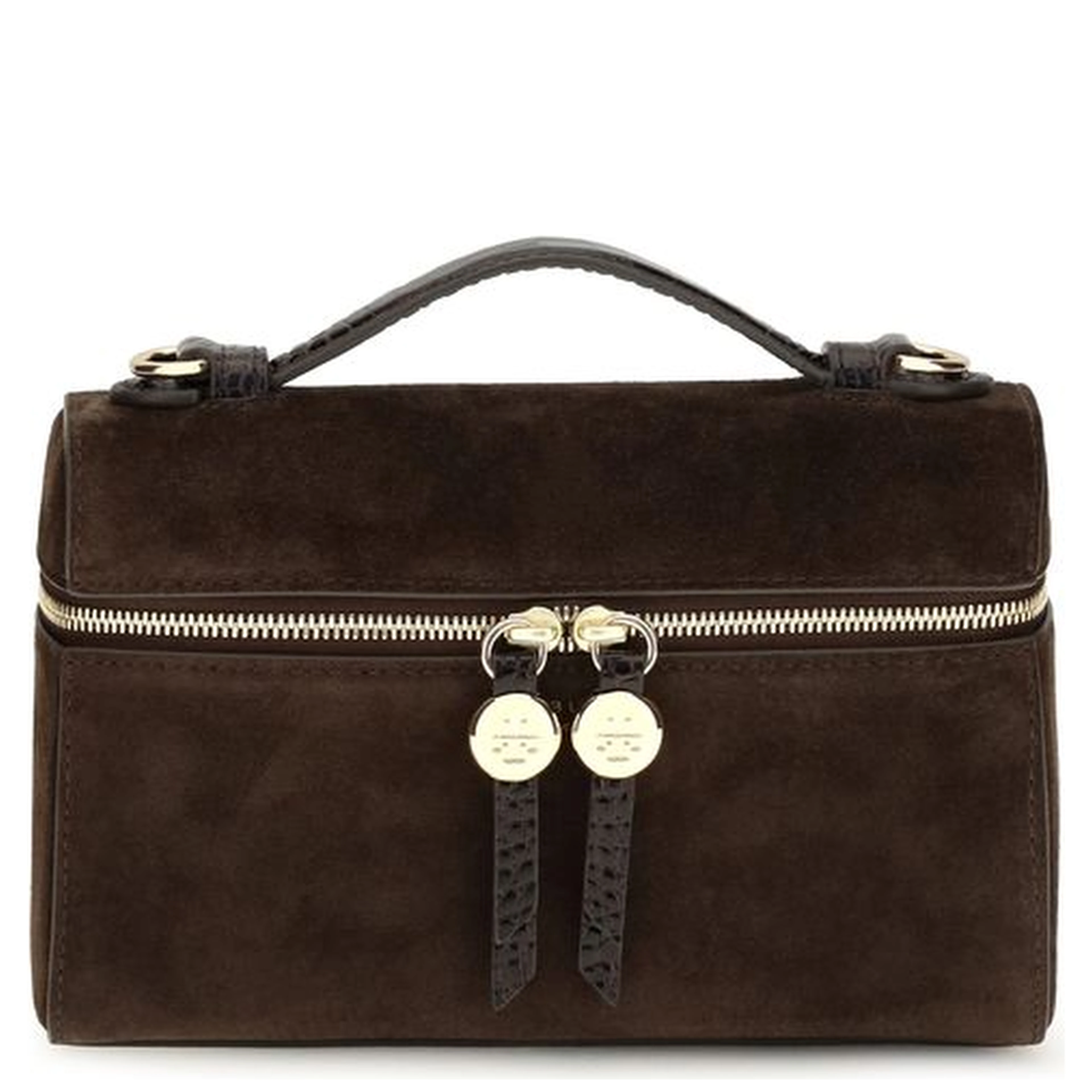 Brown Suede Leather Shoulder Bag