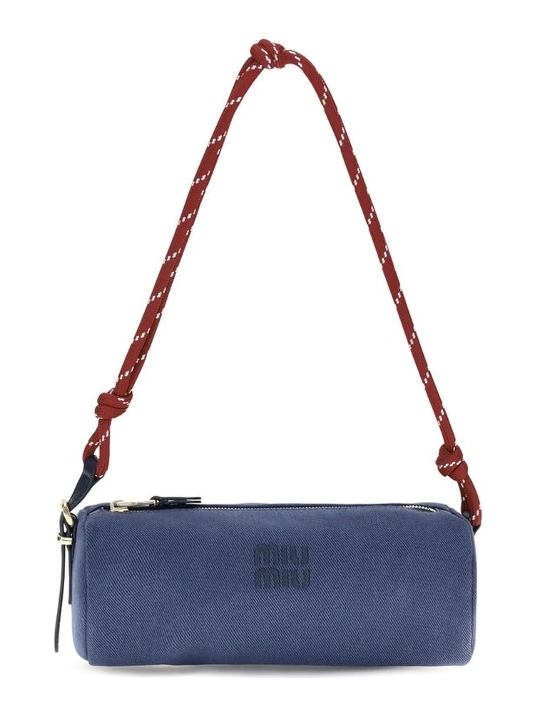 Blue Cotton Shoulder Bag