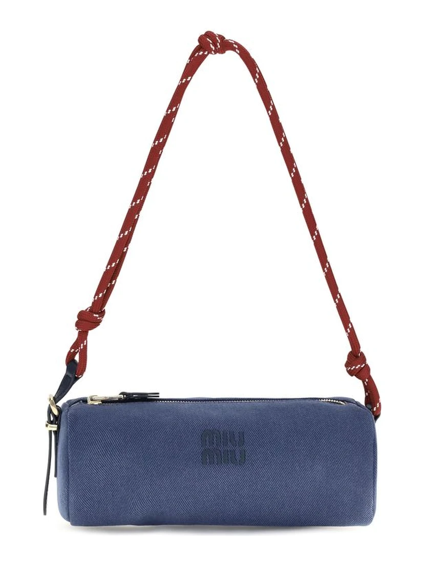 Blue Cotton Shoulder Bag