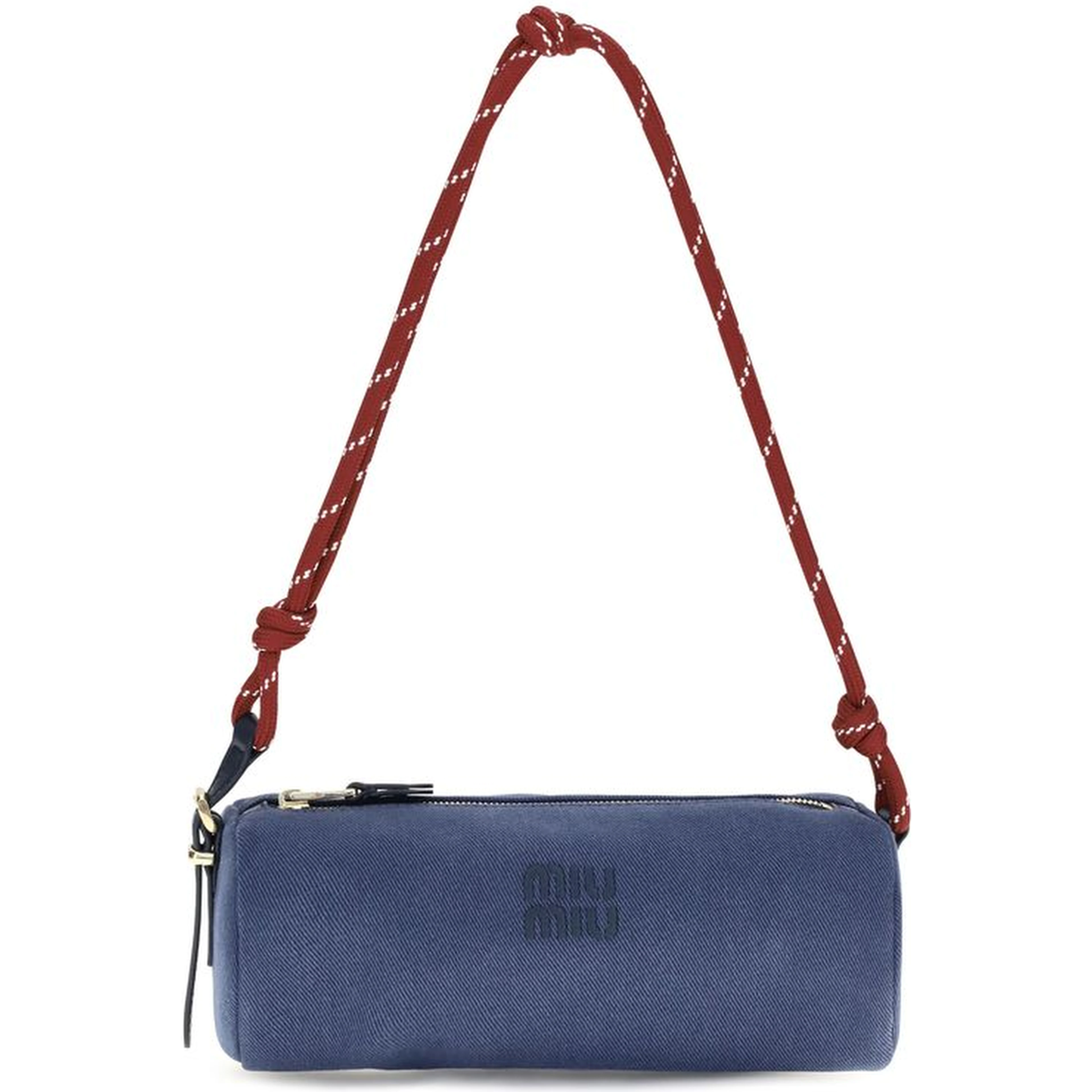 Blue Cotton Shoulder Bag