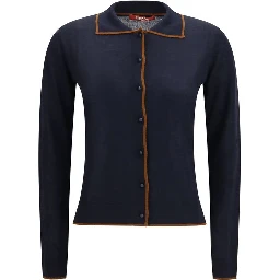 Blue Silk Cardigan