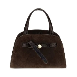 Brown Suede Leather Shoulder Bag