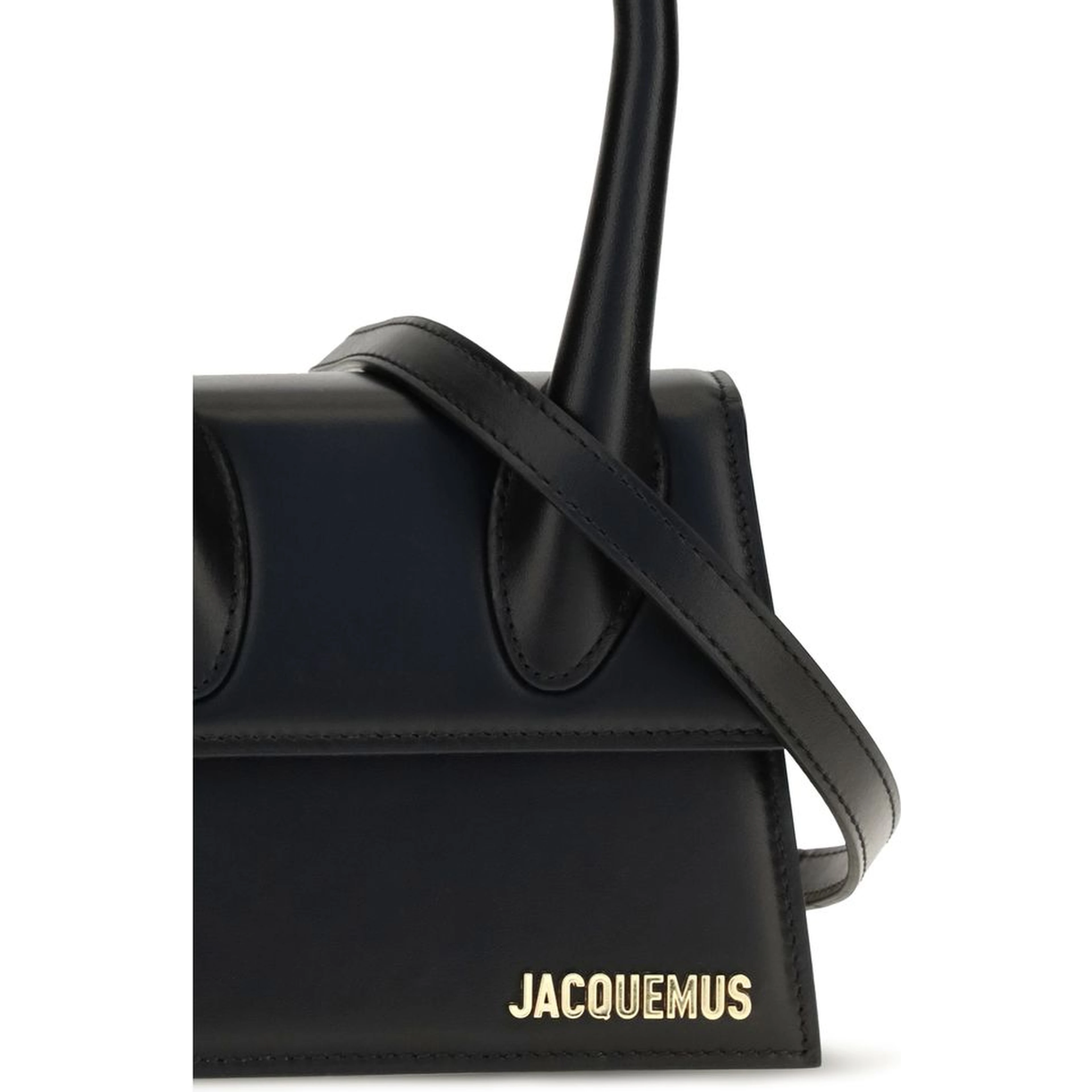 Black Calf Leather Bos Taurus Handbag