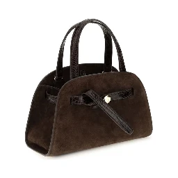 Brown Suede Leather Shoulder Bag