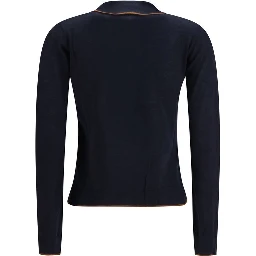 Blue Silk Cardigan