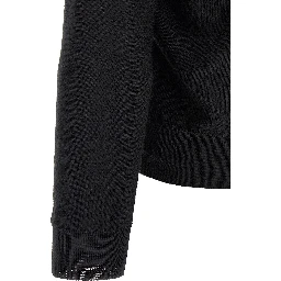 Black Wool Cardigan