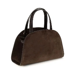 Brown Suede Leather Shoulder Bag