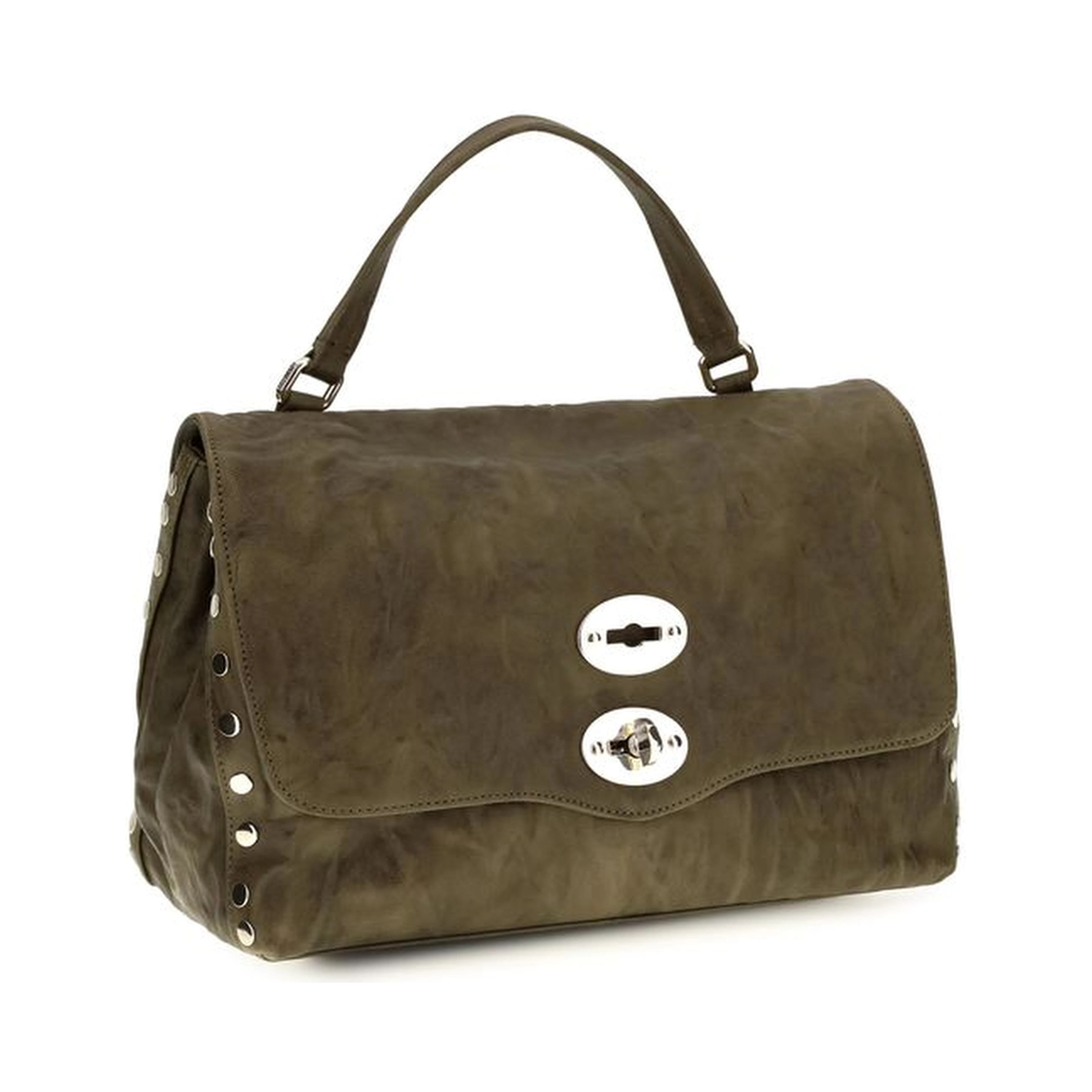 Brown Suede Leather Shoulder Bag