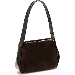 Brown Suede Leather Shoulder Bag