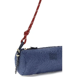 Blue Cotton Shoulder Bag
