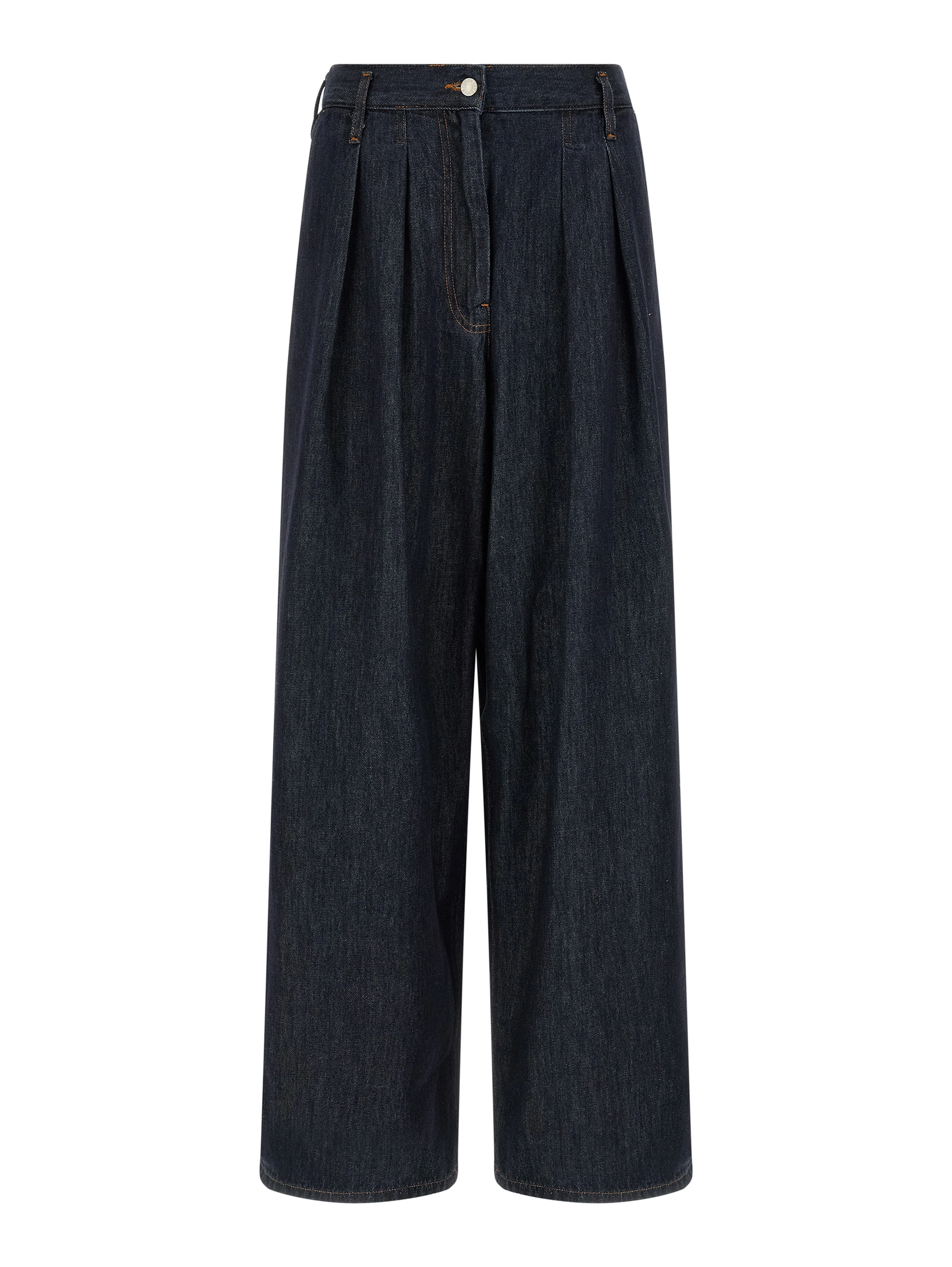 Blue Cotton Relaxed Fit Jeans
