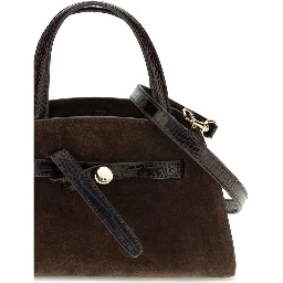 Brown Suede Leather Shoulder Bag