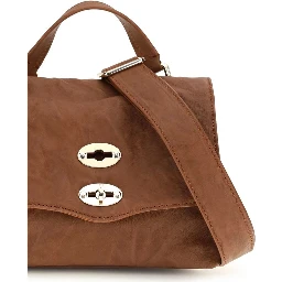 Brown Suede Leather Shoulder Bag