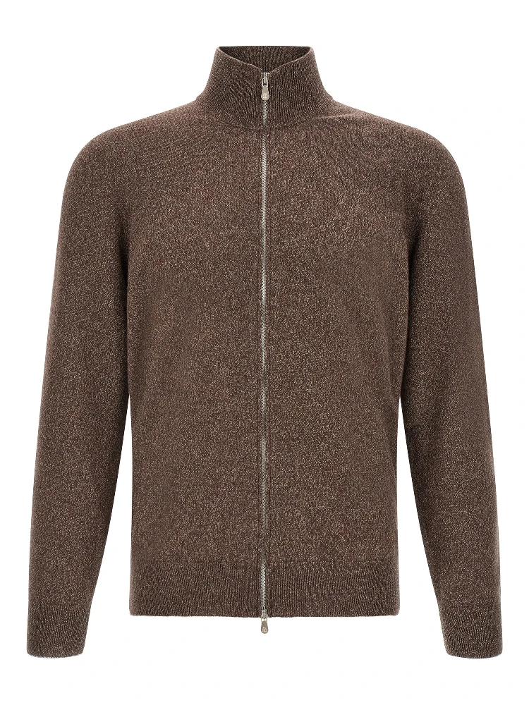 Brown Cashmere Cardigan