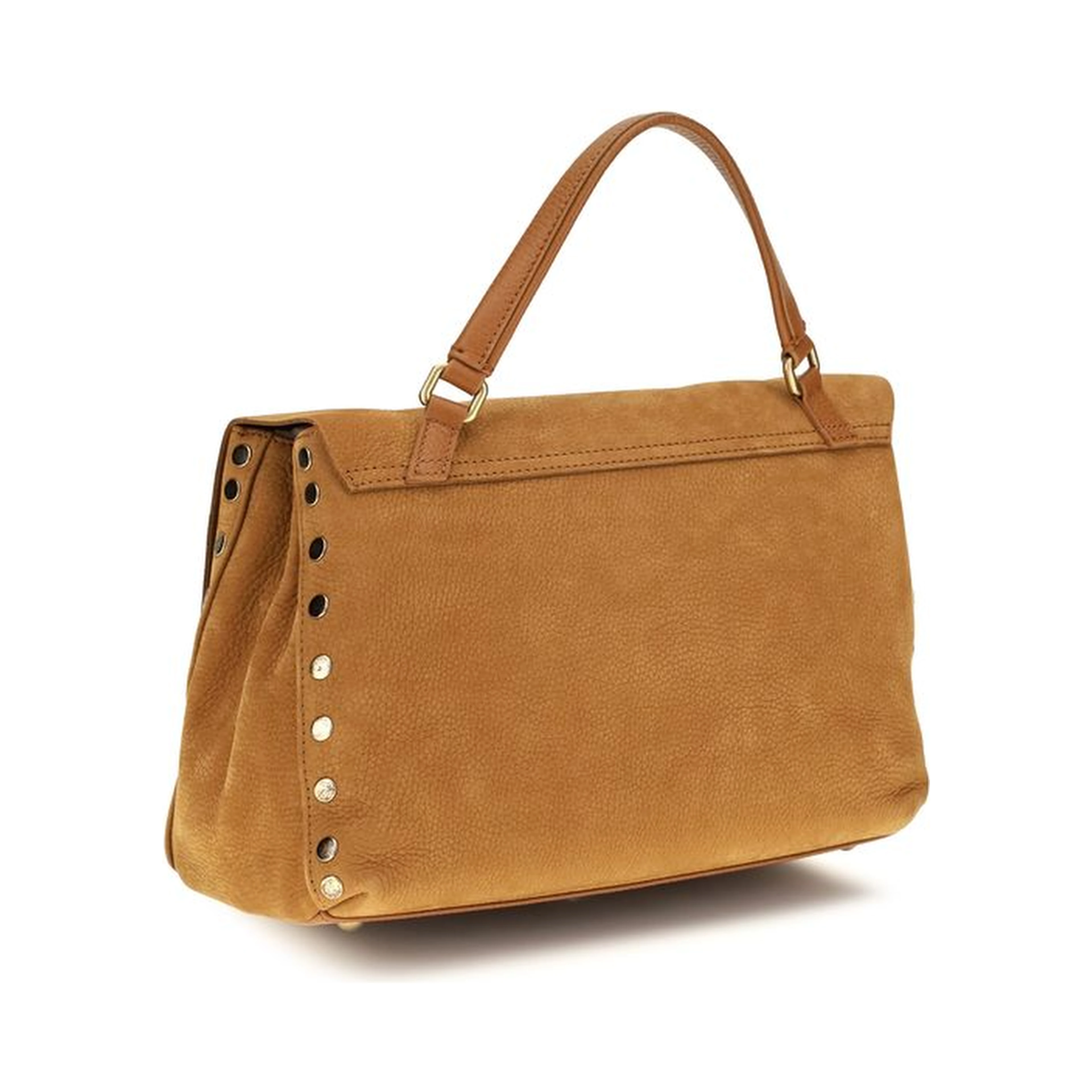 Beige Suede Leather Shoulder Bag