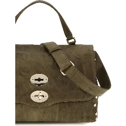 Brown Suede Leather Shoulder Bag