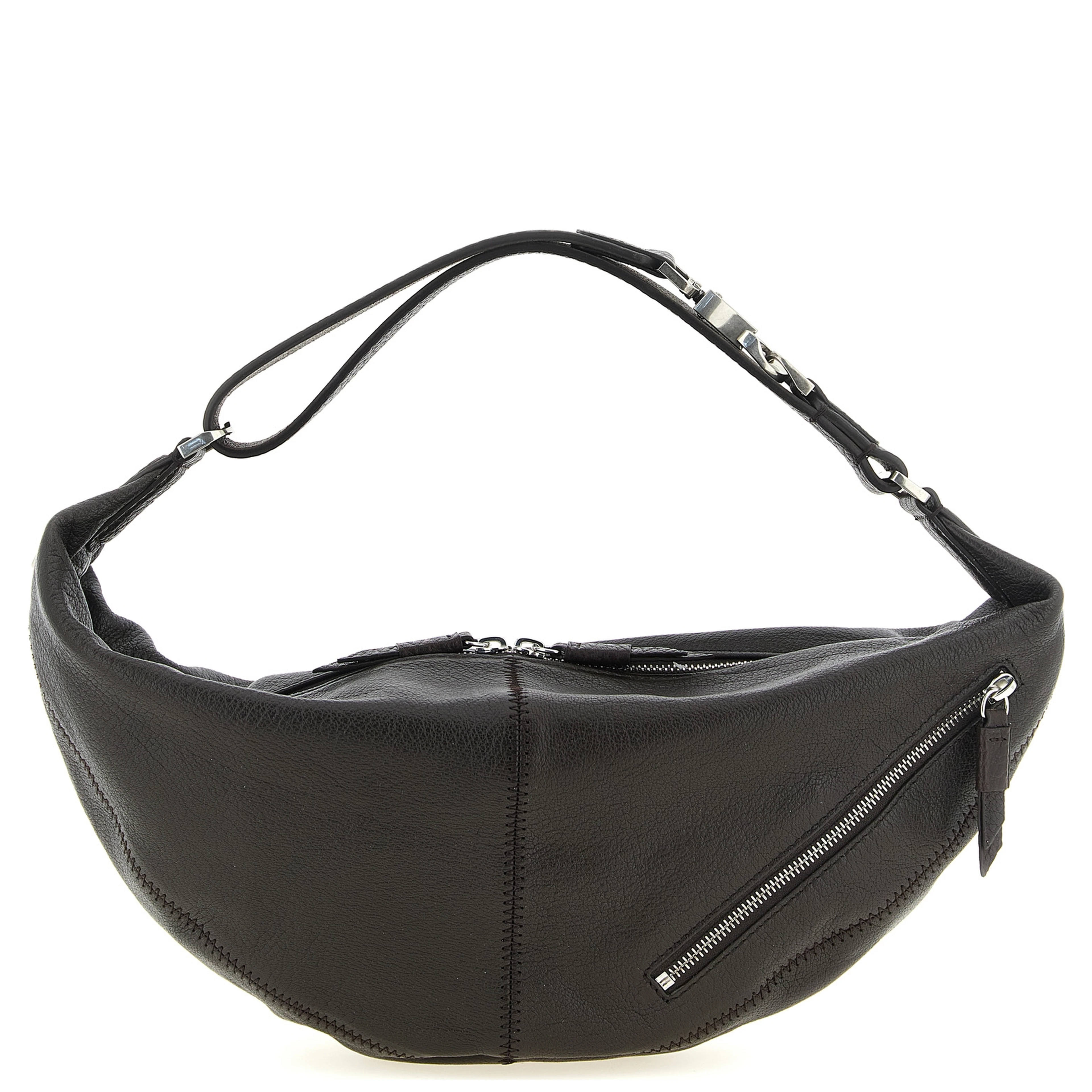 Brown Calfskin Shoulder Bag
