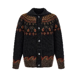 Black Wool Cardigan
