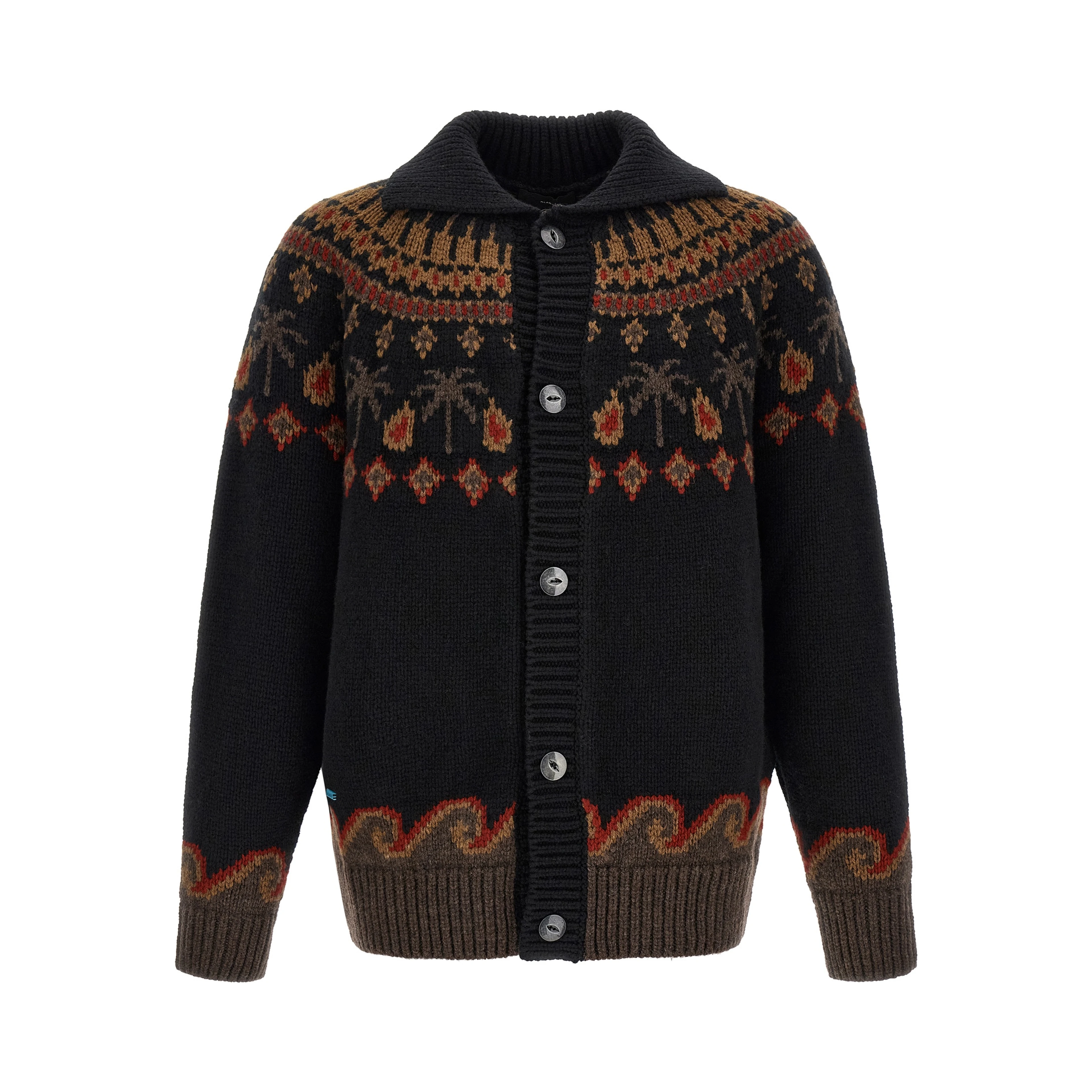 Black Wool Cardigan