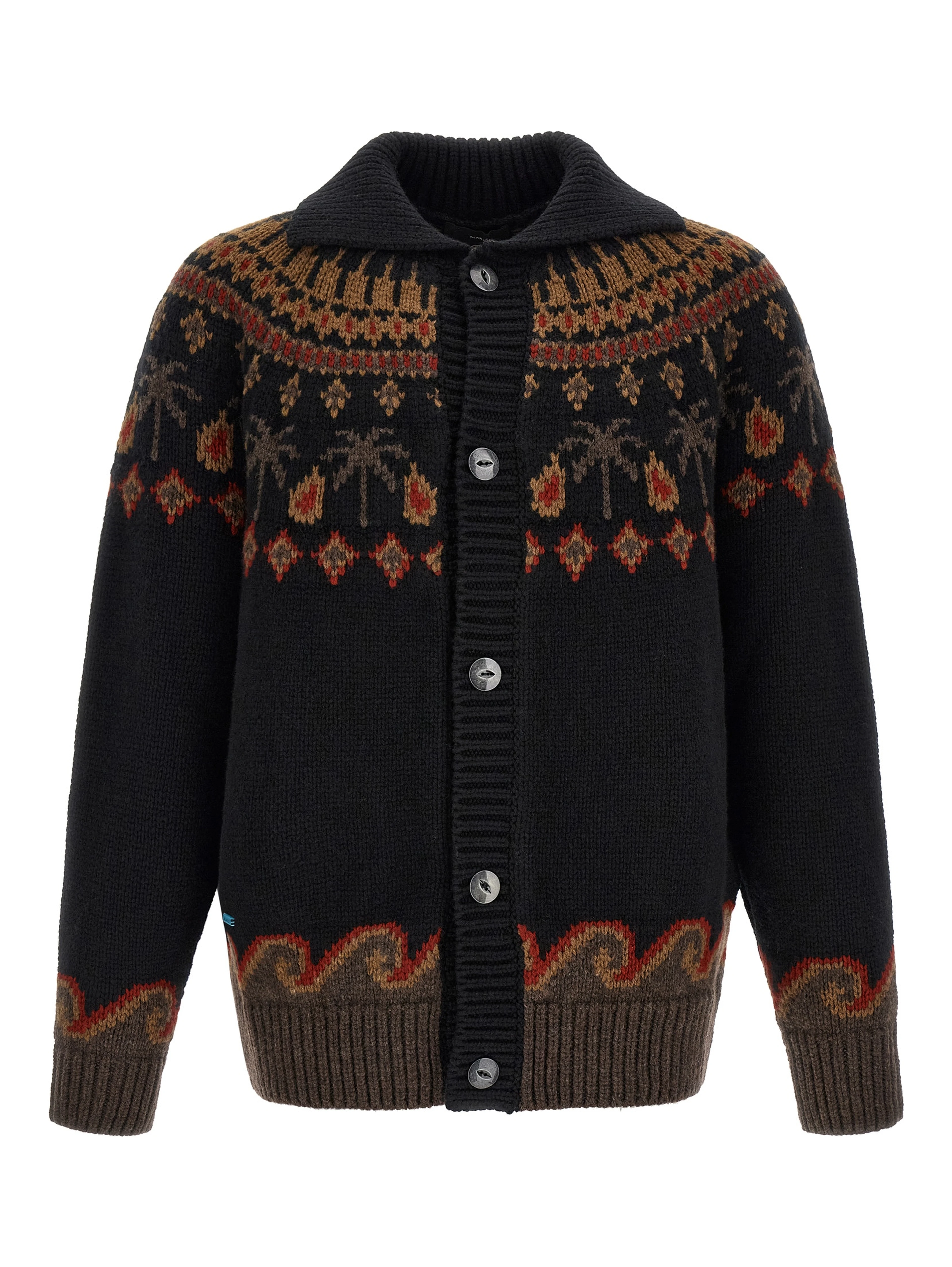 Black Wool Cardigan