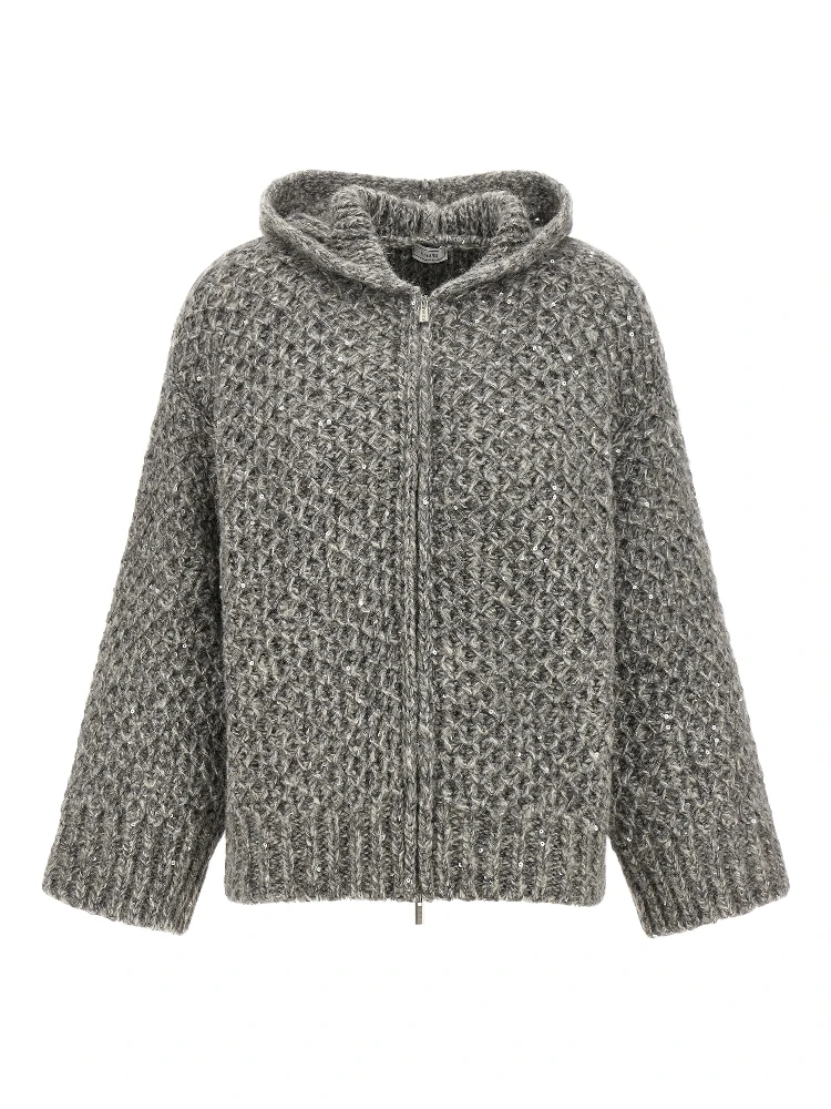 Gray Wool Cardigan