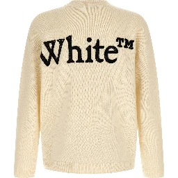 White Wool Cardigan