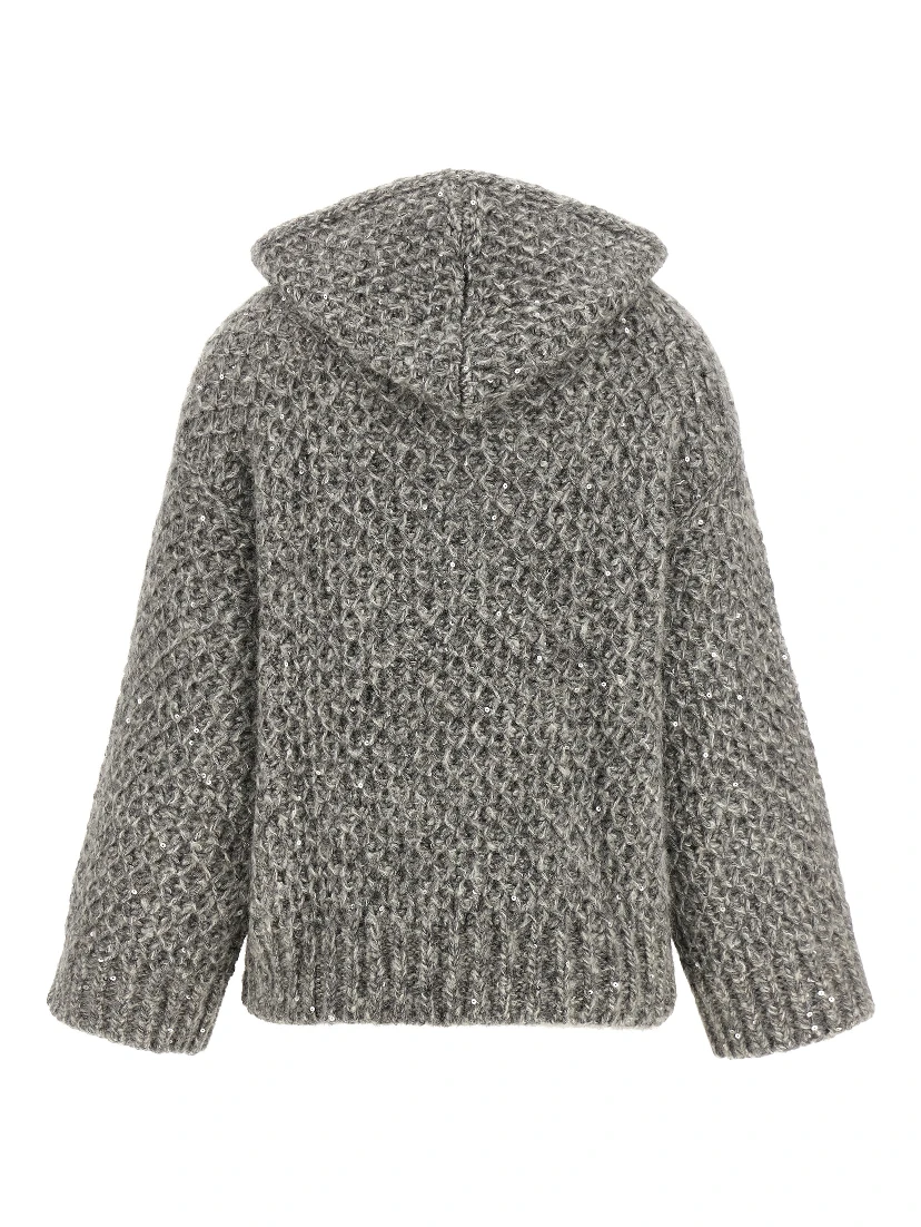 Gray Wool Cardigan