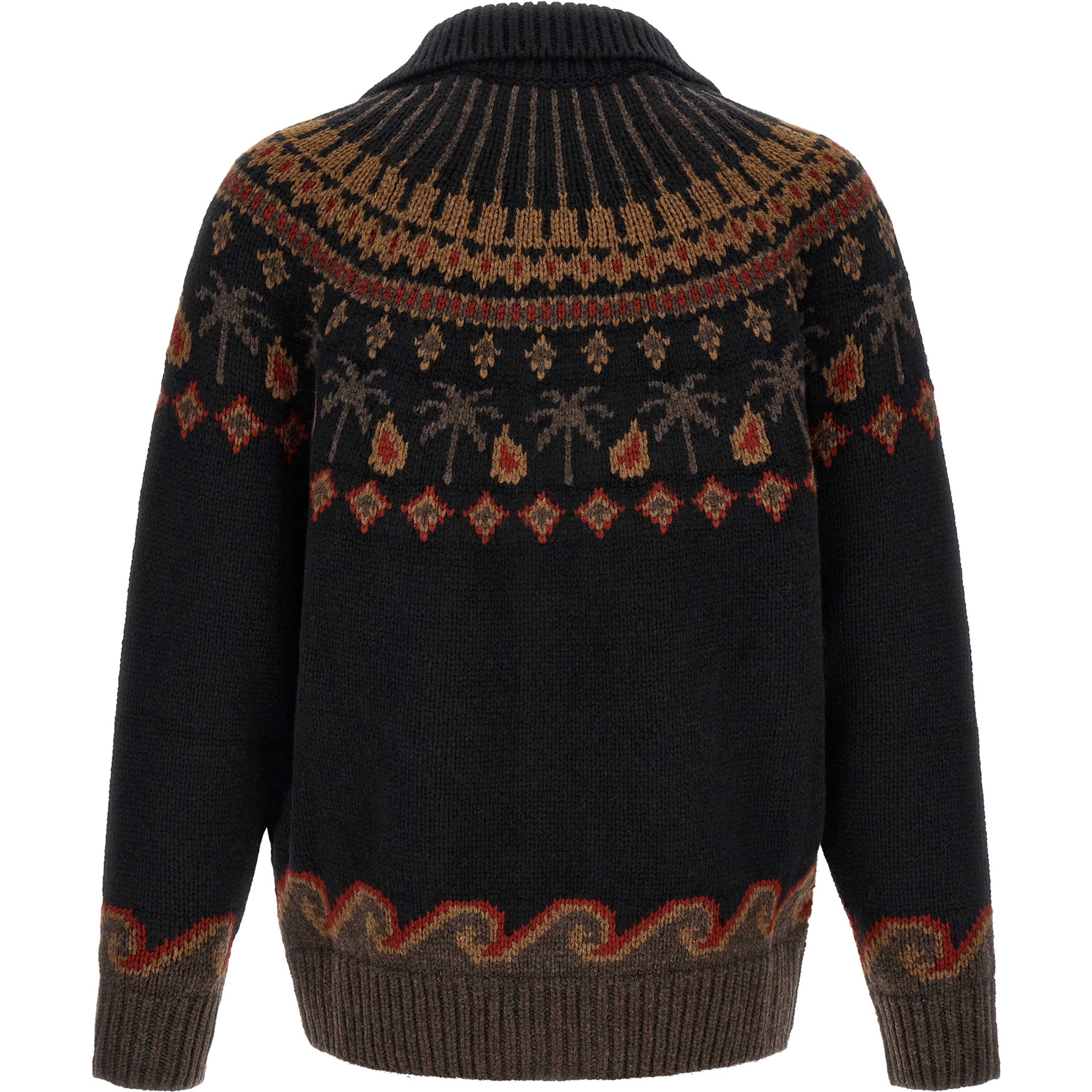 Black Wool Cardigan
