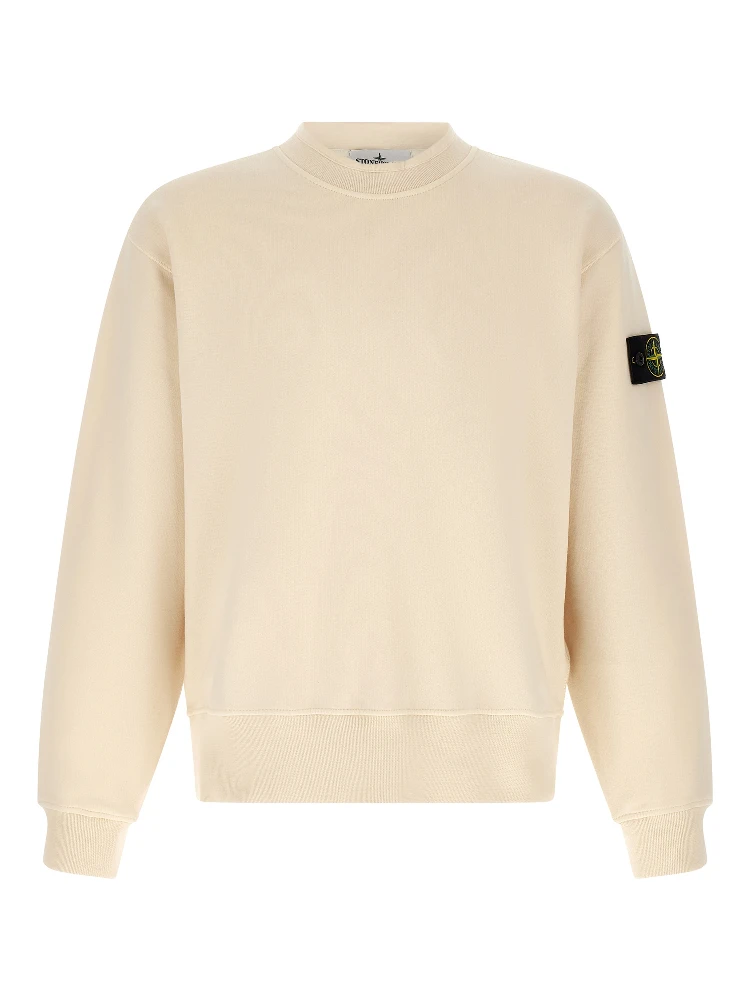 White Cotton Sweatshirt