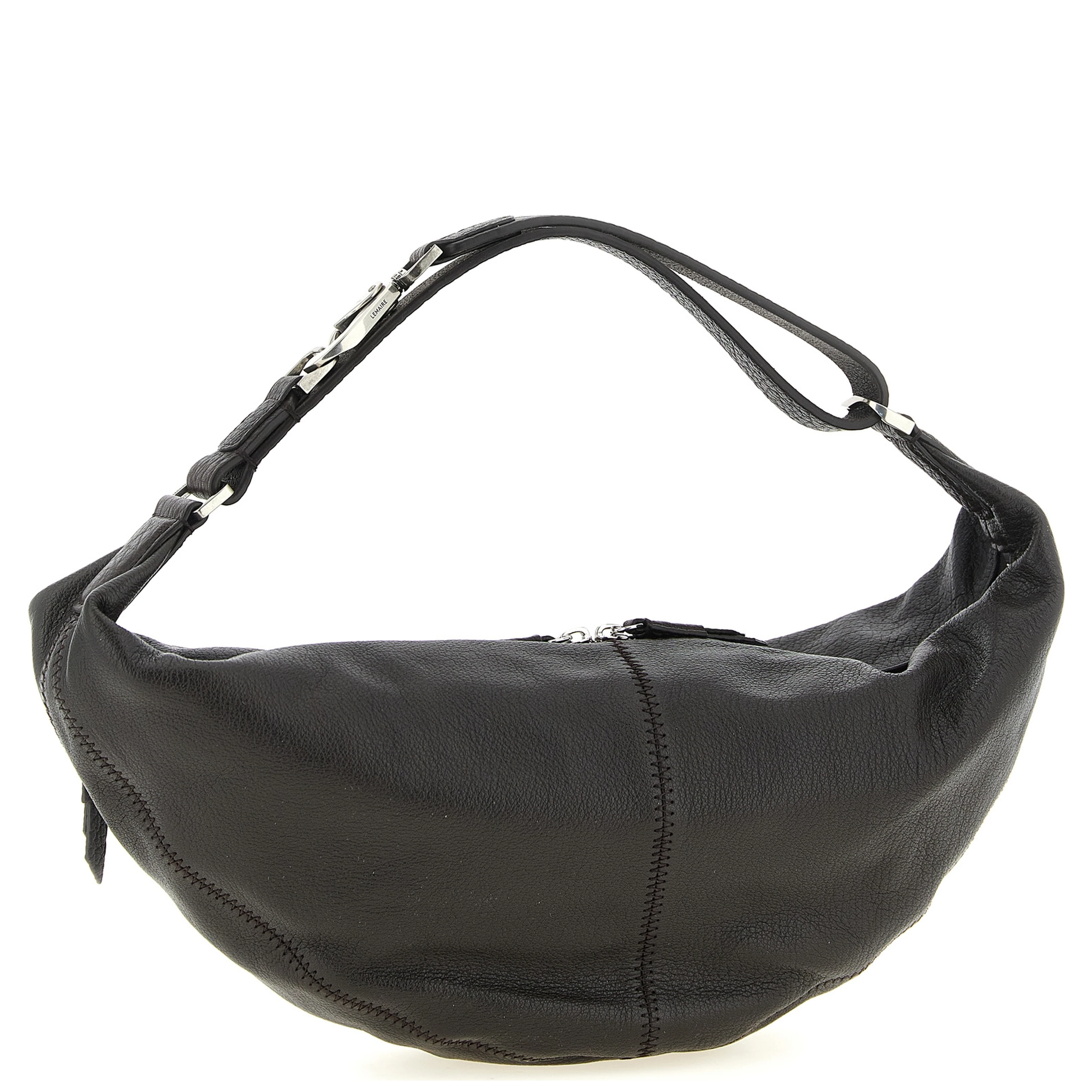 Brown Calfskin Shoulder Bag