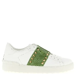 Bicolor Calfskin Low Top Sneakers