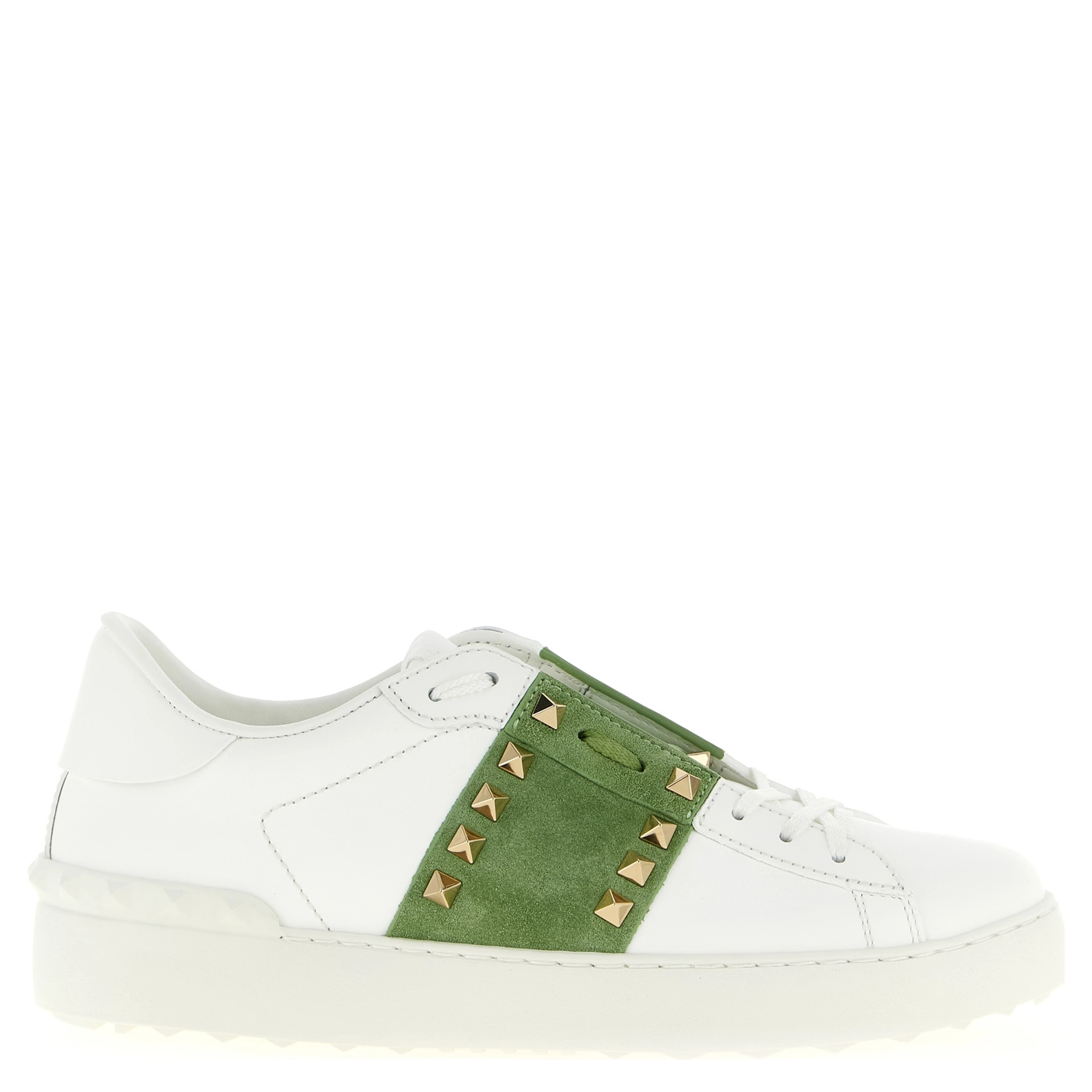 Bicolor Calfskin Low Top Sneakers