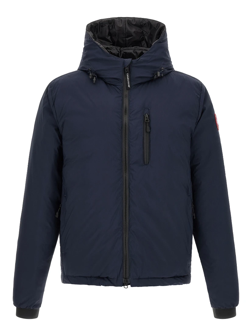 Blue Polyamide Full-Length Jacket