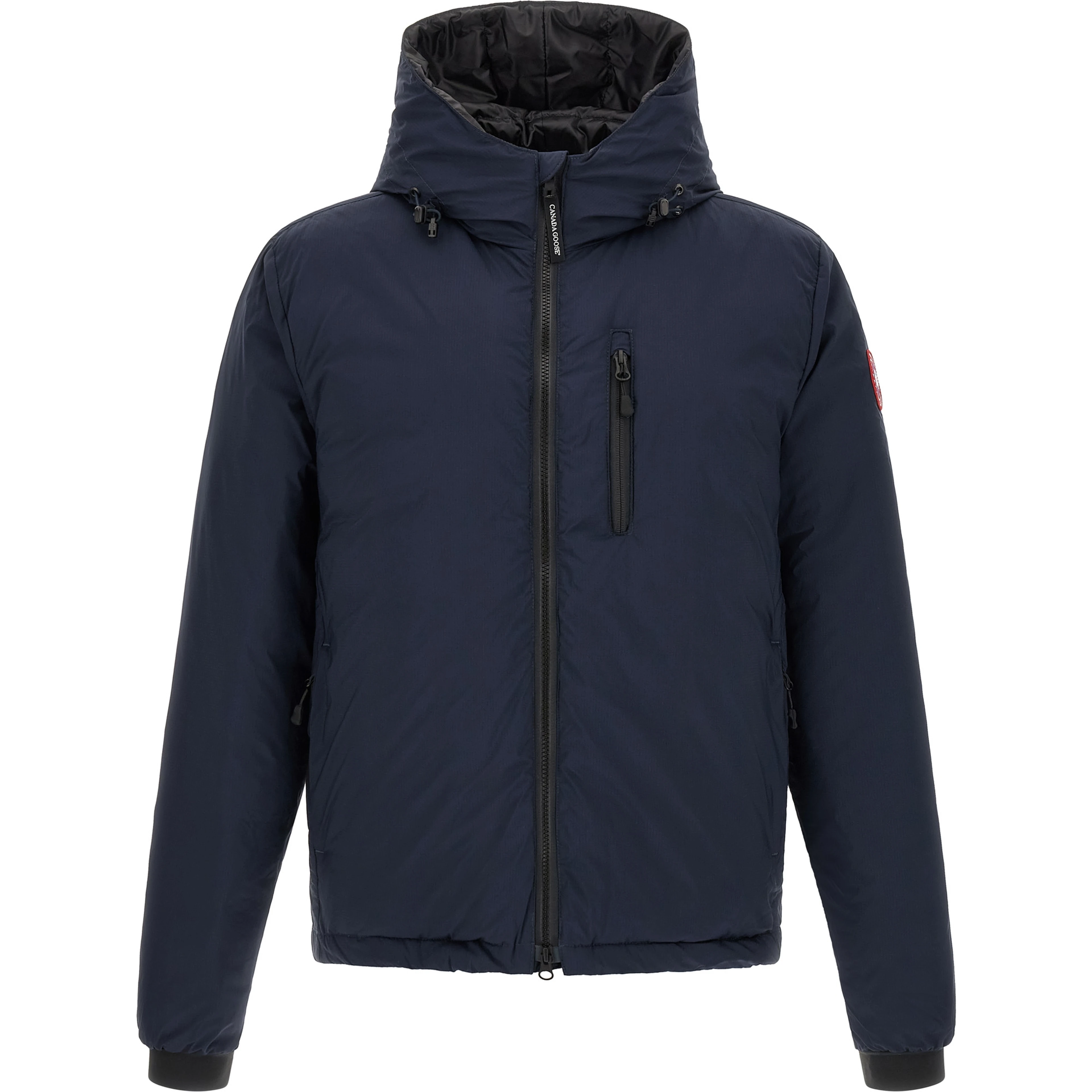 Blue Polyamide Full-Length Jacket