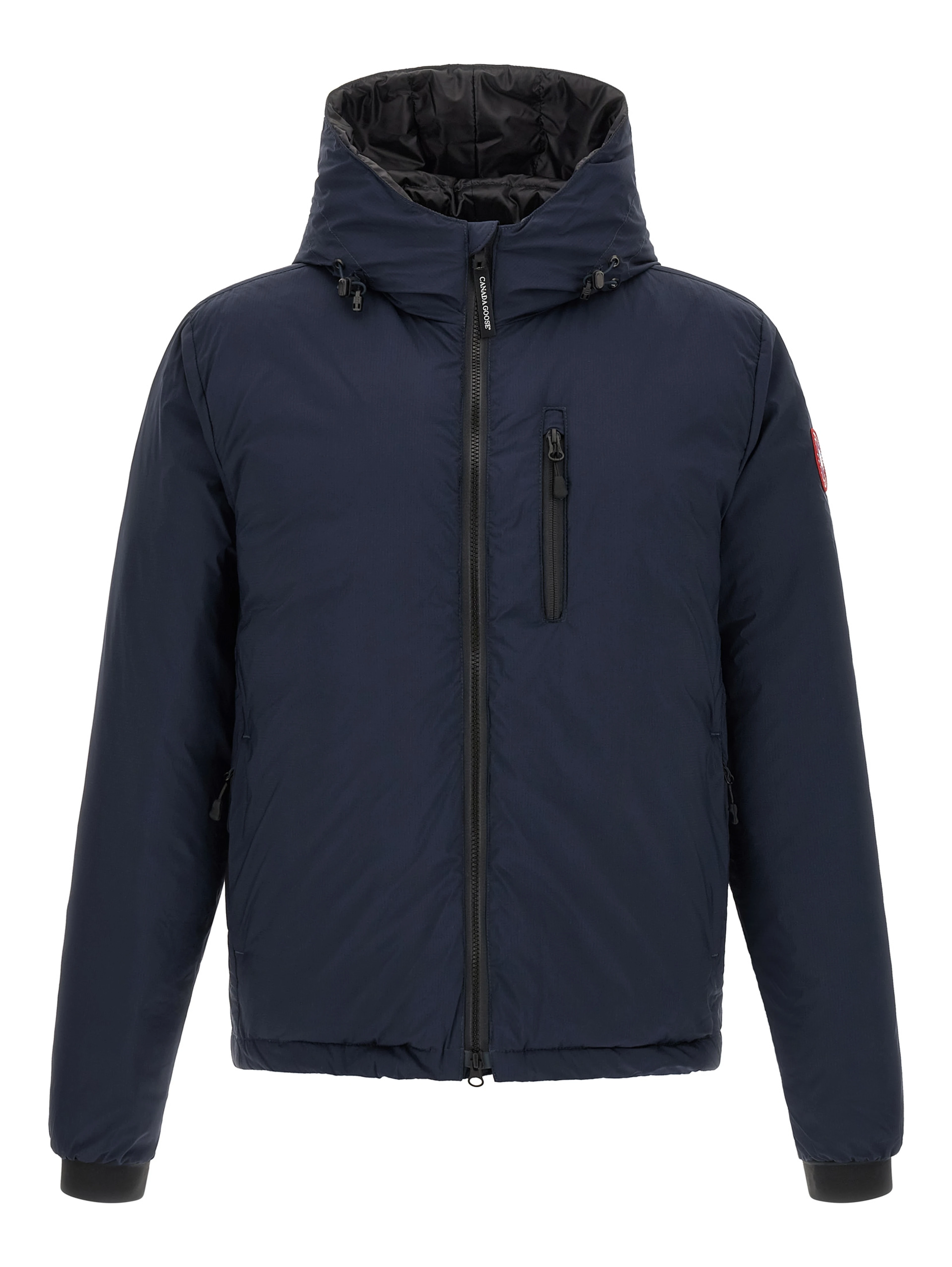 Blue Polyamide Full-Length Jacket