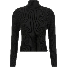Black Polyamide Cardigan