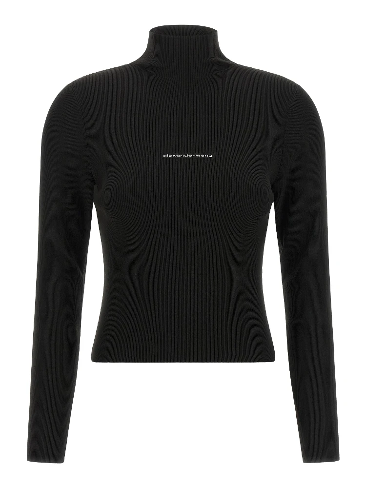 Black Polyamide Cardigan